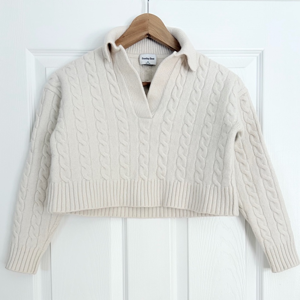 Sunday Best Cable Knit Sweater Size XS